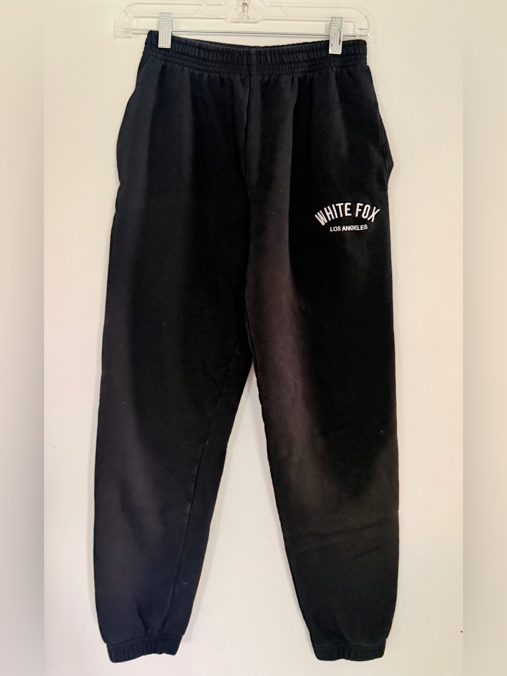 White Fox Women’s Black Sweat Pants